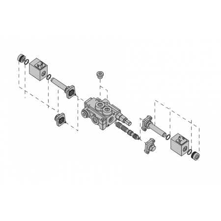 ROZDZIELACZ HYDRAULICZNY 5 SEK 80L ELEKTRYCZNY 24V